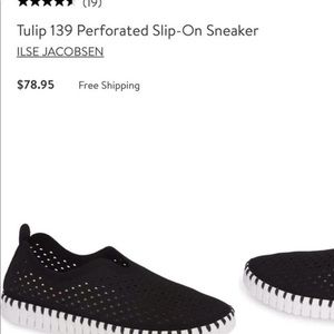 Ilse Jacobsen Perforated Slip on Sneakers